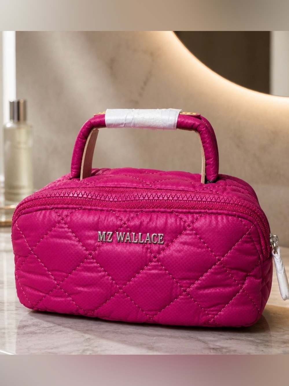 MZ Wallace Raspberry Mini Accordion Jewelry Case NWT